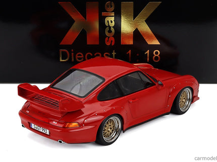 Porsche 911 993 GT2 Coupe 1996 - Cerchi Bbs - Bbs Disky 1:18 KK Scale červená