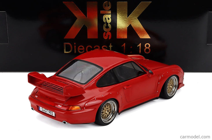 Porsche 911 993 GT2 Coupe 1996 - Cerchi Bbs - Bbs Disky 1:18 KK Scale červená