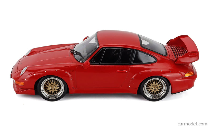 Porsche 911 993 GT2 Coupe 1996 - Cerchi Bbs - Bbs Disky 1:18 KK Scale červená