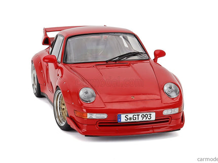 Porsche 911 993 GT2 Coupe 1996 - Cerchi Bbs - Bbs Disky 1:18 KK Scale červená