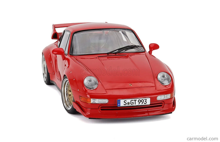 Porsche 911 993 GT2 Coupe 1996 - Cerchi Bbs - Bbs Disky 1:18 KK Scale červená