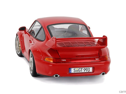 Porsche 911 993 GT2 Coupe 1996 - Cerchi Bbs - Bbs Disky 1:18 KK Scale červená