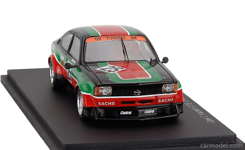 Opel Kadett C GT/E N°25 DRM Zolder 1980 Knippschild 1:43 Spark Model zelená čierna oranžová
