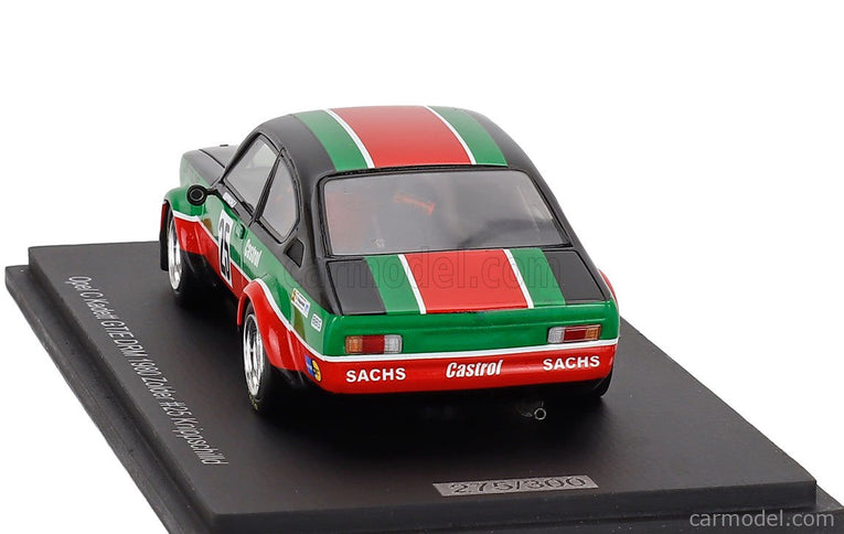 Opel Kadett C GT/E N°25 DRM Zolder 1980 Knippschild 1:43 Spark Model zelená čierna oranžová