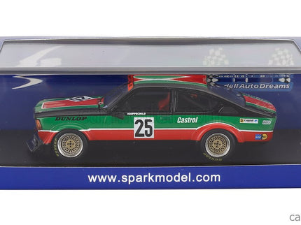 Opel Kadett C GT/E N°25 DRM Zolder 1980 Knippschild 1:43 Spark Model zelená čierna oranžová