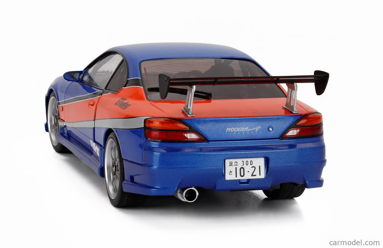 Nissan Han's Silvia (S15) Spec-S Mona Lisa 1999 - Fast & Furious Iii Tokyo Drift 1:18 Solido modrá oranžová