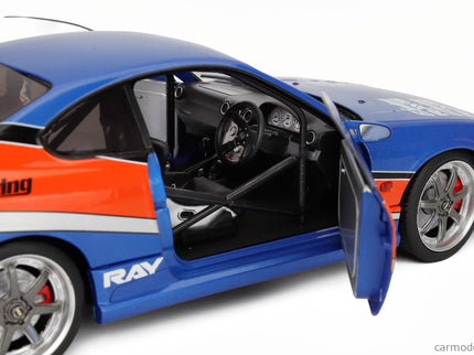 Nissan Han's Silvia (S15) Spec-S Mona Lisa 1999 - Fast & Furious Iii Tokyo Drift 1:18 Solido modrá oranžová