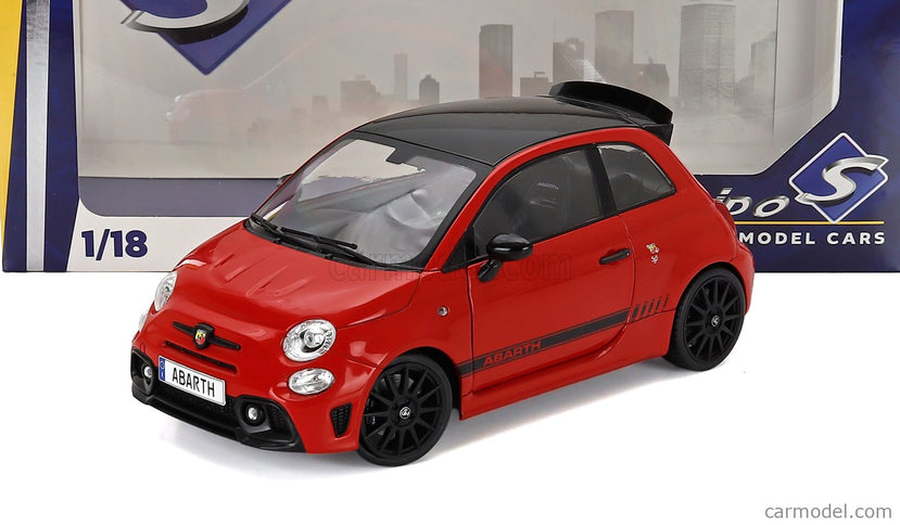 Fiat Nuova 500 Abarth 595 2023 1:18 Solido červená