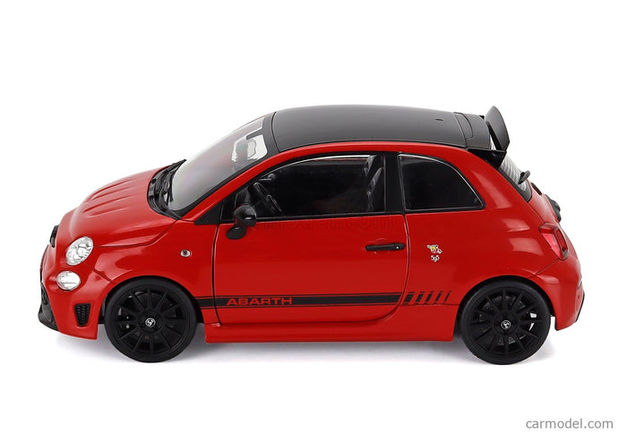 Fiat Nuova 500 Abarth 595 2023 1:18 Solido červená