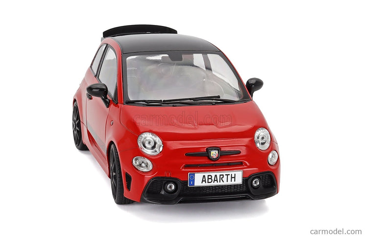 Fiat Nuova 500 Abarth 595 2023 1:18 Solido červená