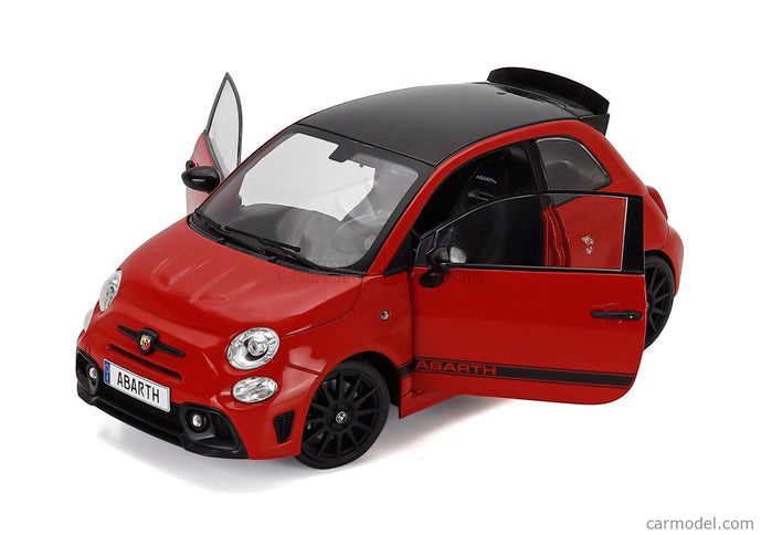 Fiat Nuova 500 Abarth 595 2023 1:18 Solido červená