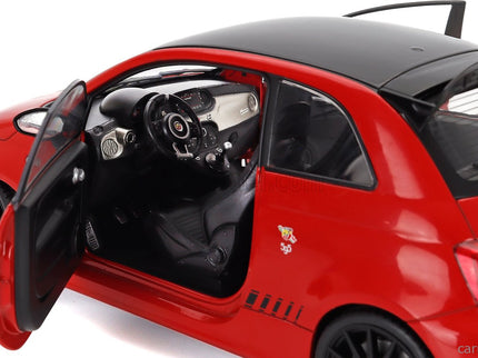 Fiat Nuova 500 Abarth 595 2023 1:18 Solido červená