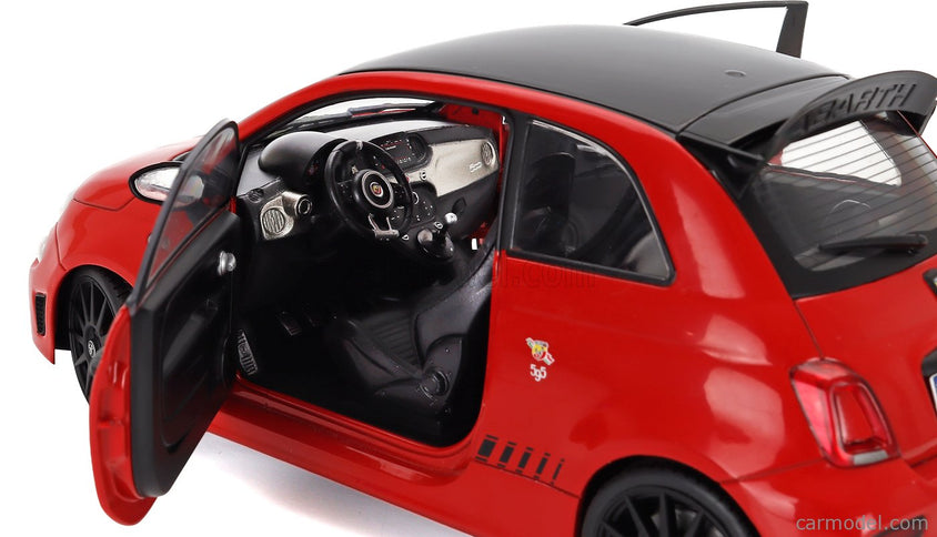 Fiat Nuova 500 Abarth 595 2023 1:18 Solido červená