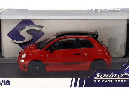 Fiat Nuova 500 Abarth 595 2023 1:18 Solido červená