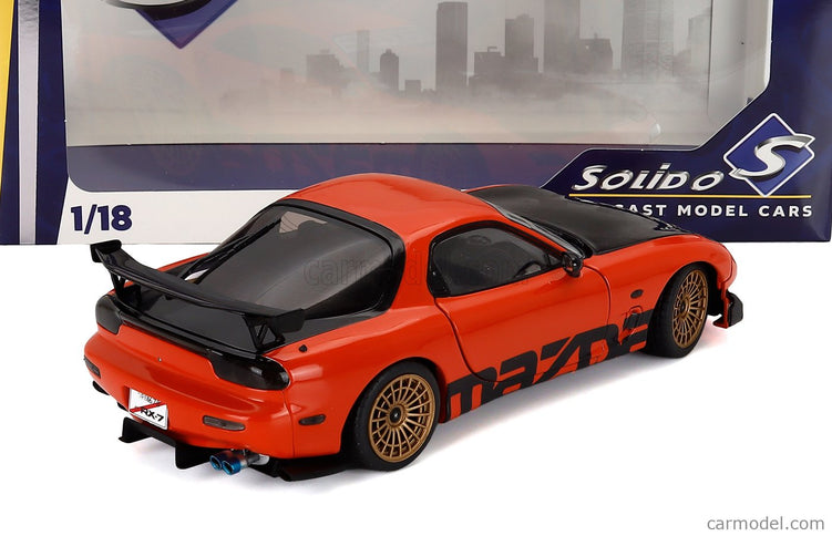 Mazda RX-7 (FD3RS) Works Coupe 1999 1:18 Solido oranžová