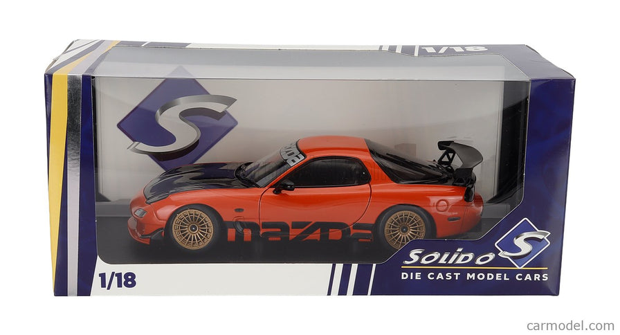 Mazda RX-7 (FD3RS) Works Coupe 1999 1:18 Solido oranžová