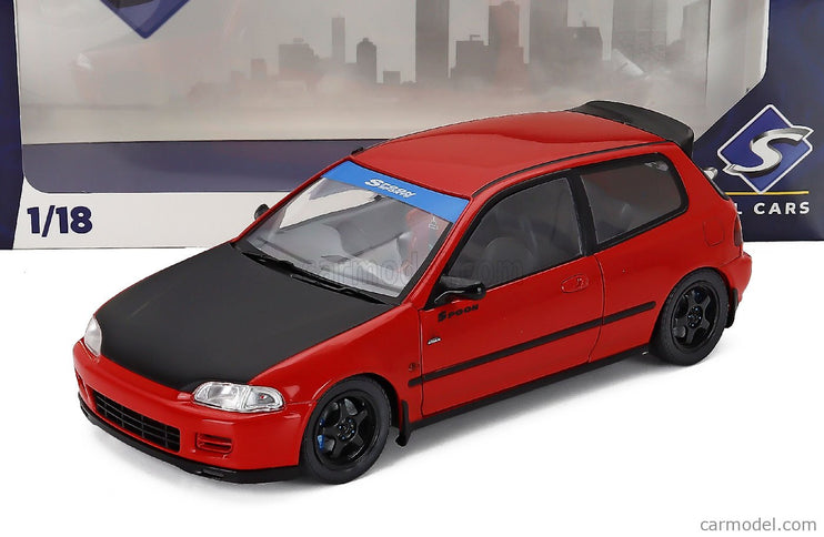 Honda Civic (EG6) Works Spoon 1991 1:18 Solido červená čierna