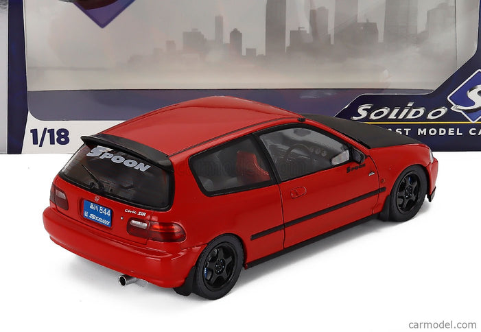 Honda Civic (EG6) Works Spoon 1991 1:18 Solido červená čierna