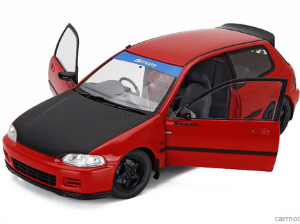 Honda Civic (EG6) Works Spoon 1991 1:18 Solido červená čierna
