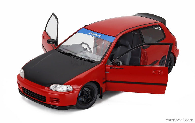 Honda Civic (EG6) Works Spoon 1991 1:18 Solido červená čierna