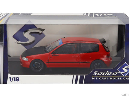 Honda Civic (EG6) Works Spoon 1991 1:18 Solido červená čierna