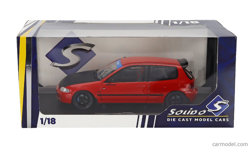 Honda Civic (EG6) Works Spoon 1991 1:18 Solido červená čierna