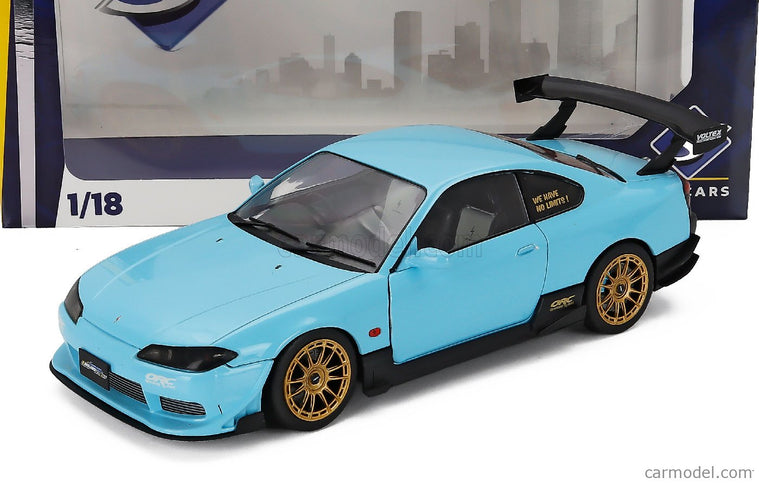 Nissan Silvia (S15) Coupe Spec-R Aero 1999 1:18 Solido modrá