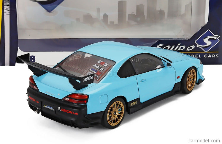 Nissan Silvia (S15) Coupe Spec-R Aero 1999 1:18 Solido modrá