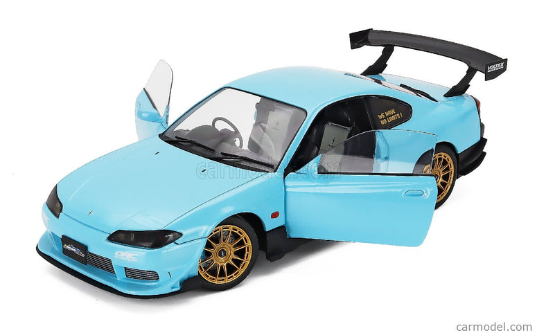 Nissan Silvia (S15) Coupe Spec-R Aero 1999 1:18 Solido modrá