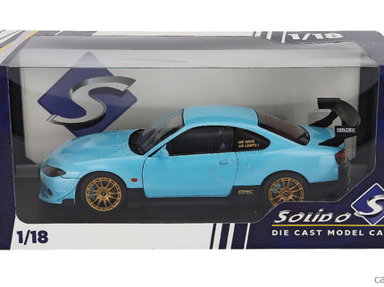 Nissan Silvia (S15) Coupe Spec-R Aero 1999 1:18 Solido modrá