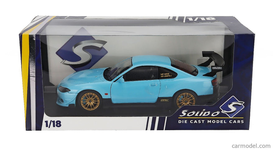 Nissan Silvia (S15) Coupe Spec-R Aero 1999 1:18 Solido modrá