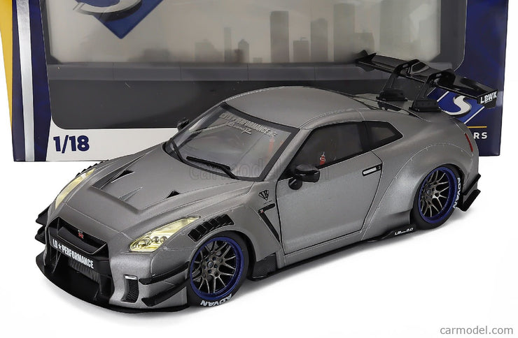 Nissan GT-R (R35) Liberty Walk Body Kit 2.0 Coupe 2024 1:18 Solido strieborná