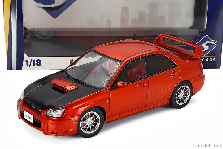 Subaru Impreza Wrx STi 2003 1:18 Solido oranžová čierna