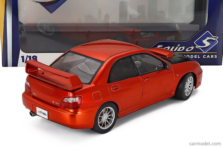 Subaru Impreza Wrx STi 2003 1:18 Solido oranžová čierna