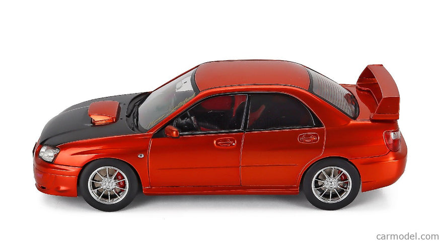 Subaru Impreza Wrx STi 2003 1:18 Solido oranžová čierna