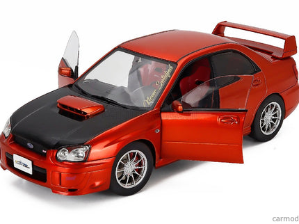Subaru Impreza Wrx STi 2003 1:18 Solido oranžová čierna