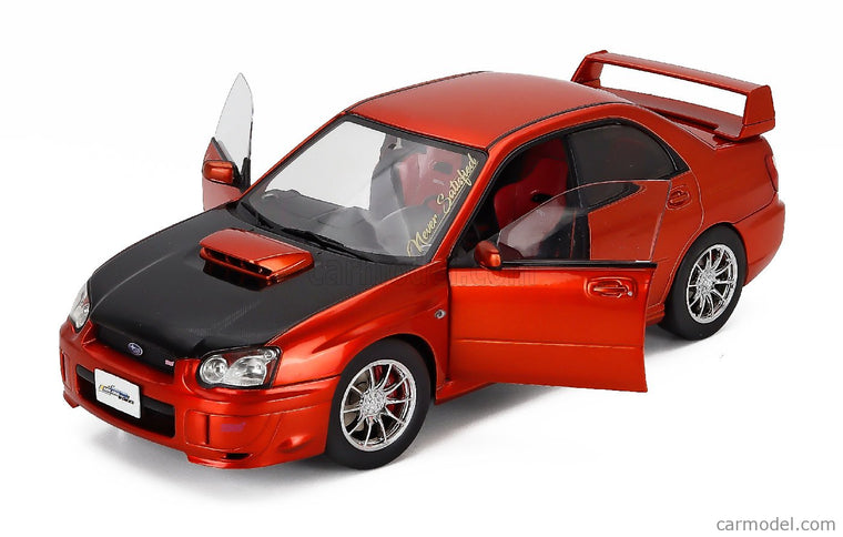 Subaru Impreza Wrx STi 2003 1:18 Solido oranžová čierna