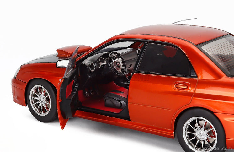 Subaru Impreza Wrx STi 2003 1:18 Solido oranžová čierna