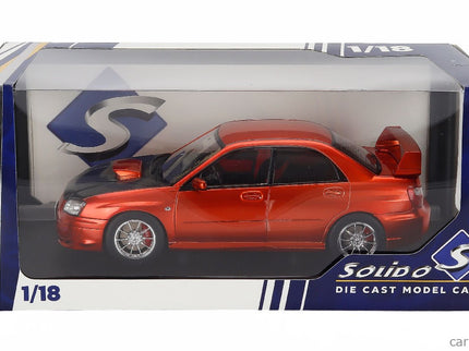 Subaru Impreza Wrx STi 2003 1:18 Solido oranžová čierna