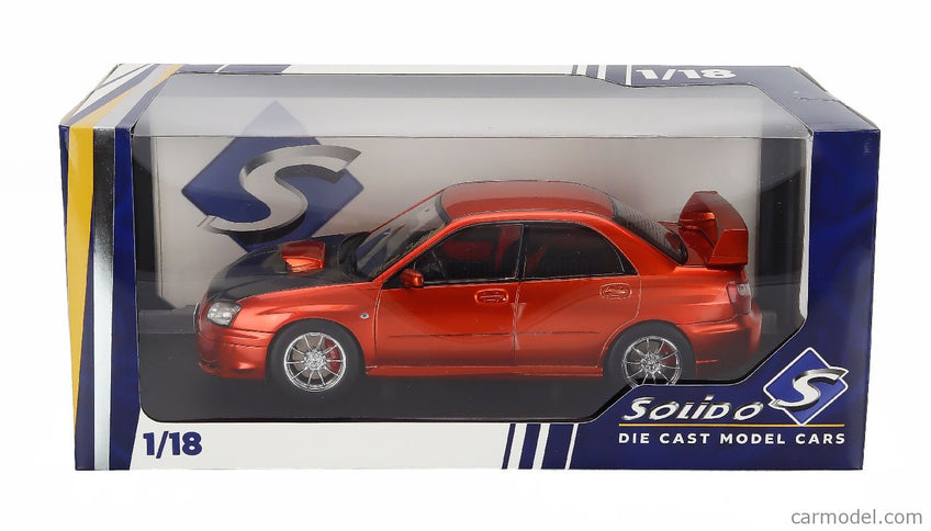 Subaru Impreza Wrx STi 2003 1:18 Solido oranžová čierna