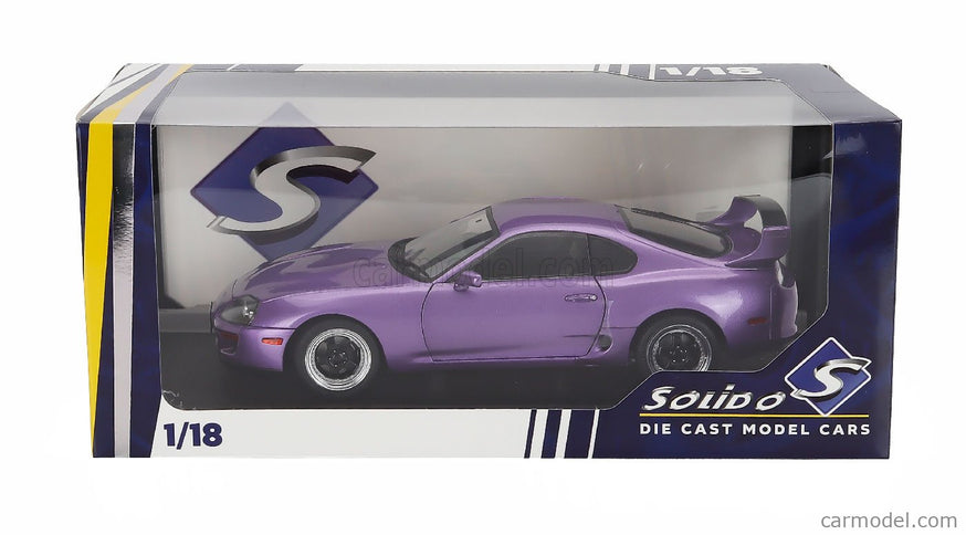 Toyota Supra Mkiv (A80) Coupe 1993 1:18 Solido fialová