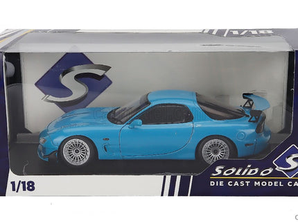 Mazda RX-7 (FD3RS) Works Coupe 1999 1:18 Solido modrá