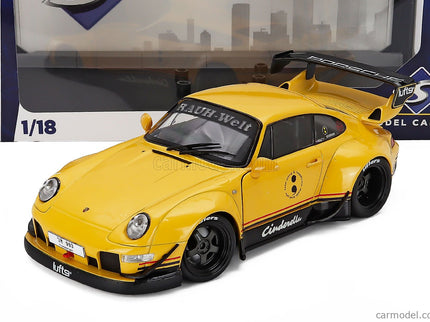 Porsche 911 993 RWB Bodykit Coupe N°0 Racing 2020 1:18 Solido Cinderella žltá