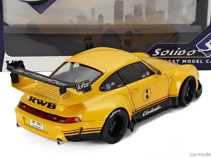 Porsche 911 993 RWB Bodykit Coupe N°0 Racing 2020 1:18 Solido Cinderella žltá