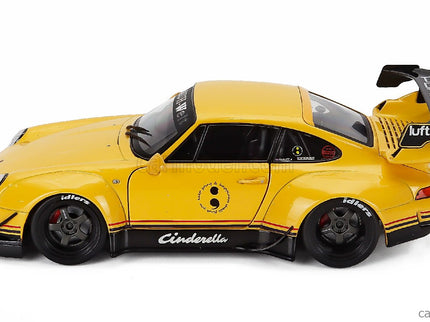 Porsche 911 993 RWB Bodykit Coupe N°0 Racing 2020 1:18 Solido Cinderella žltá