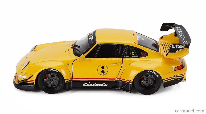 Porsche 911 993 RWB Bodykit Coupe N°0 Racing 2020 1:18 Solido Cinderella žltá