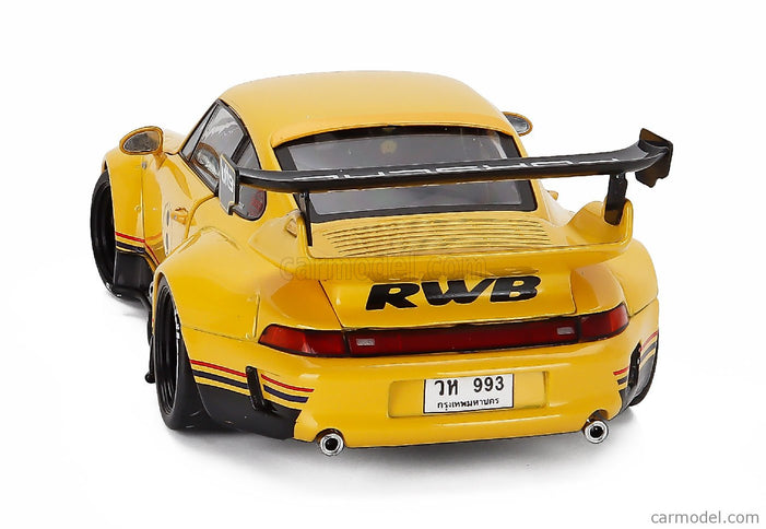 Porsche 911 993 RWB Bodykit Coupe N°0 Racing 2020 1:18 Solido Cinderella žltá