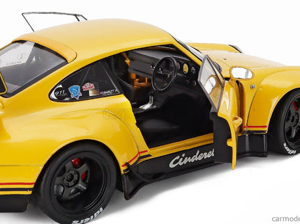 Porsche 911 993 RWB Bodykit Coupe N°0 Racing 2020 1:18 Solido Cinderella žltá