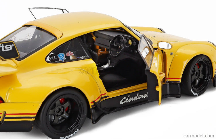 Porsche 911 993 RWB Bodykit Coupe N°0 Racing 2020 1:18 Solido Cinderella žltá