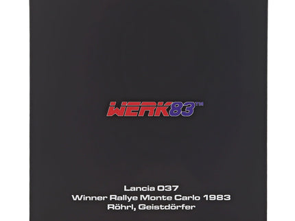 Accessories Front Bonnet Mini Hood Lancia 037 Team Martini Racing N°1 Víťaz Rally Montecarlo 1983 Walter Rohrl - Christian Geistdorfer 1:8 Werk83 biela